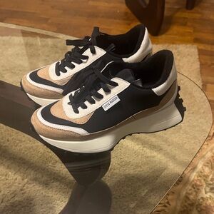 Steve Madden Black and Tan Athletic Shoes